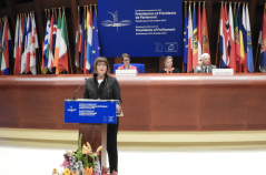 25 October 2019 National Assembly Speaker Maja Gojkovic at the European Conference of Presidents of Parliament 